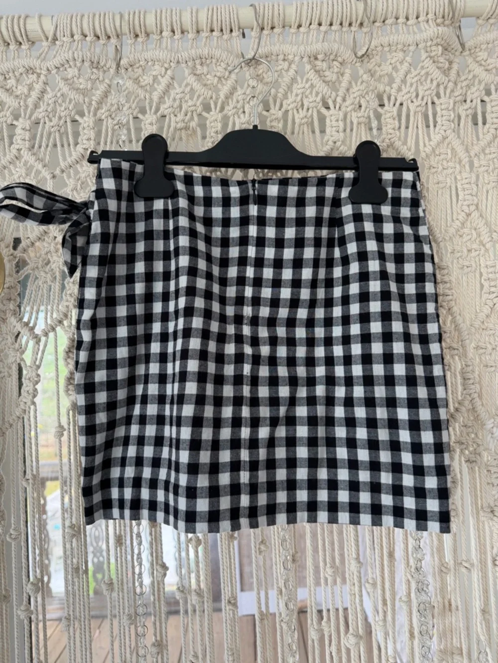 Sézane Pacome Skirt – Black & White Gingham – Size 36 (US 4) - Picture 4 of 6